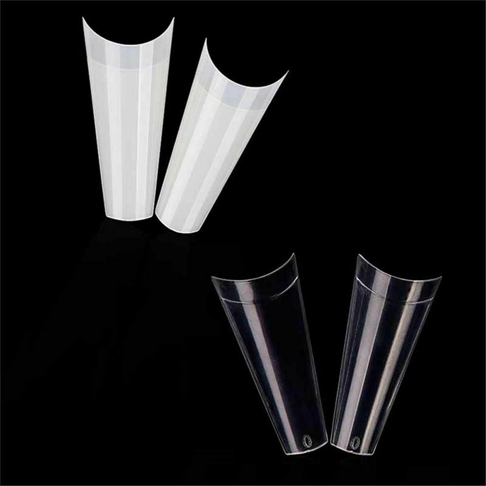Decor Beauty Acrylic Gel Nail False Nails Nail Art Tips Half Cover C Curve