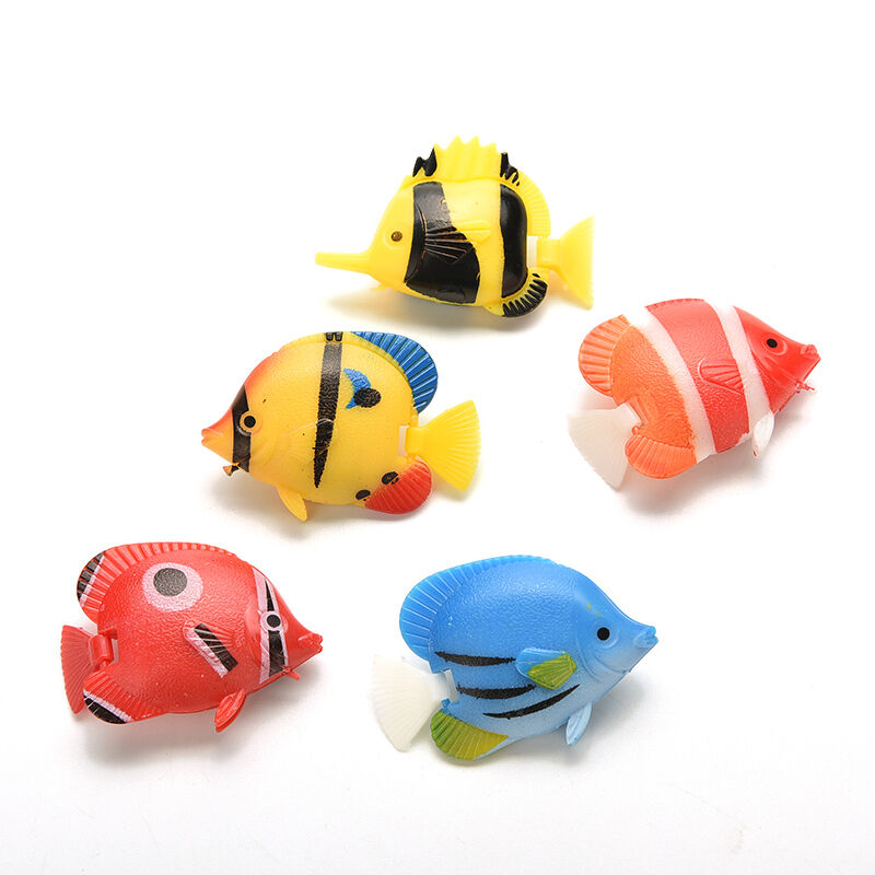 2x Artificial Tropical Fish Floating Moveable Aquarium Fish Tank To.l8