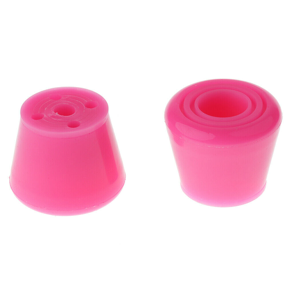 6x Roller Skates Toe Stops Part for Ice Skates Quad Skates Black Pink White