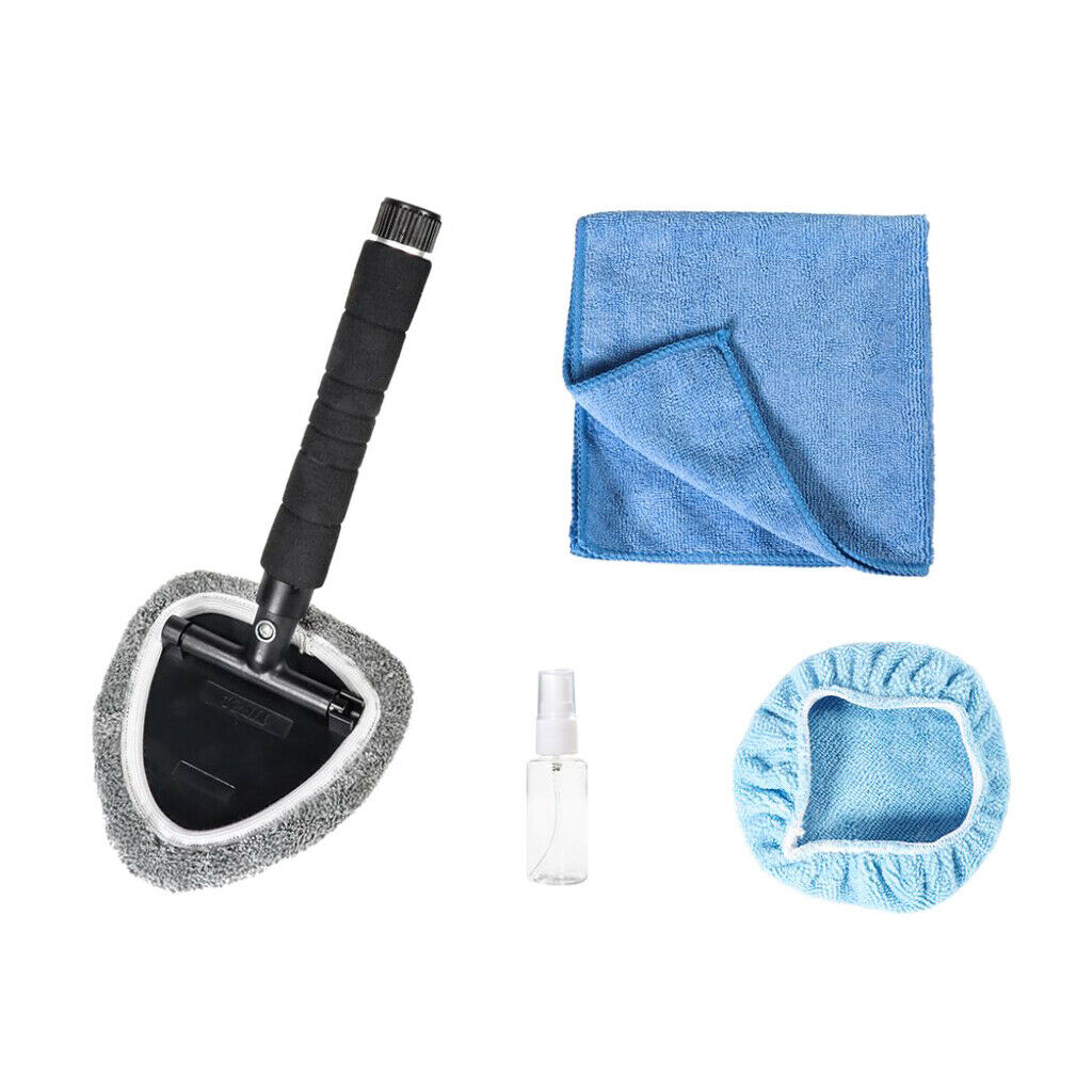 Retractable Windshield Cleaner Wiper Handle Wand Brush Set Car Clean Tool