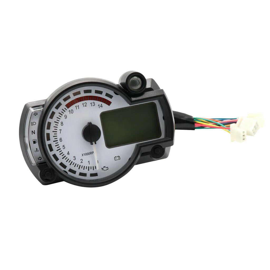 Car Auto Motorcycle Instrument Assembly 12V Electrical 7 Color LED Display