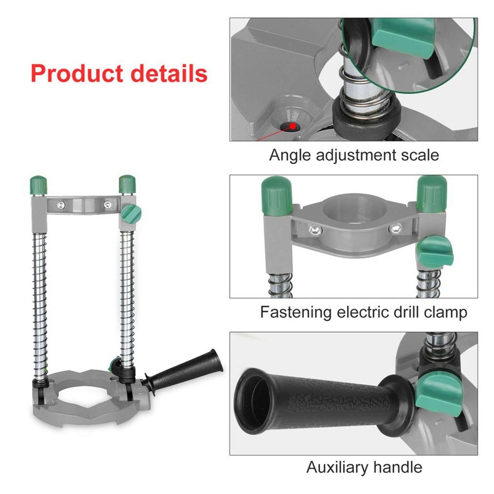 Portable Electric Drill Bracket Adjustable Attachment Table Clamp Support