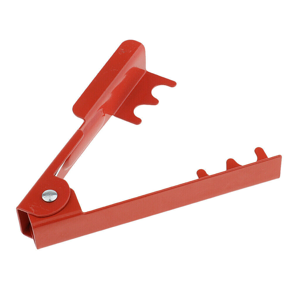 2X Red Metal Rose Thorn Stem Foliage Stripper Tool with Spring Thorn Remover