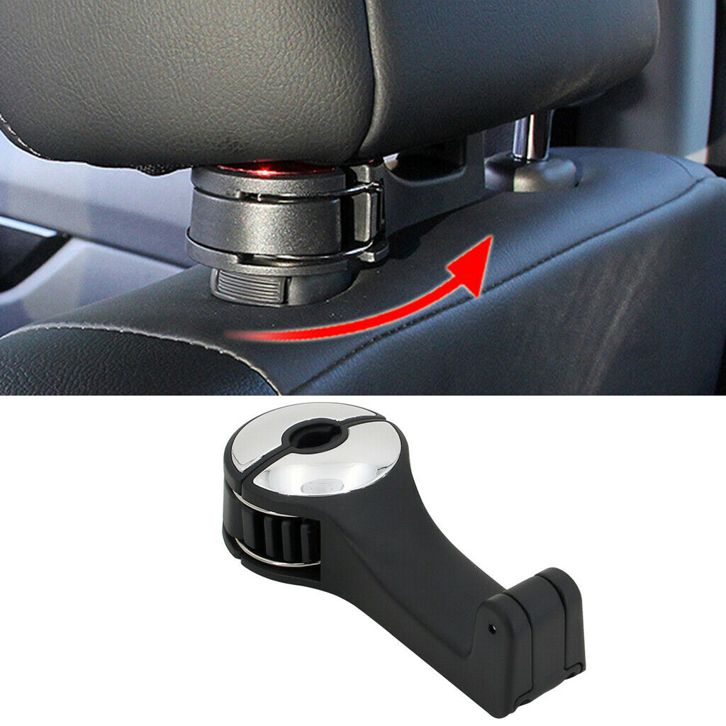 Universal Car Seat Back Hook with Phone Holder Hanger Organizer for Bag