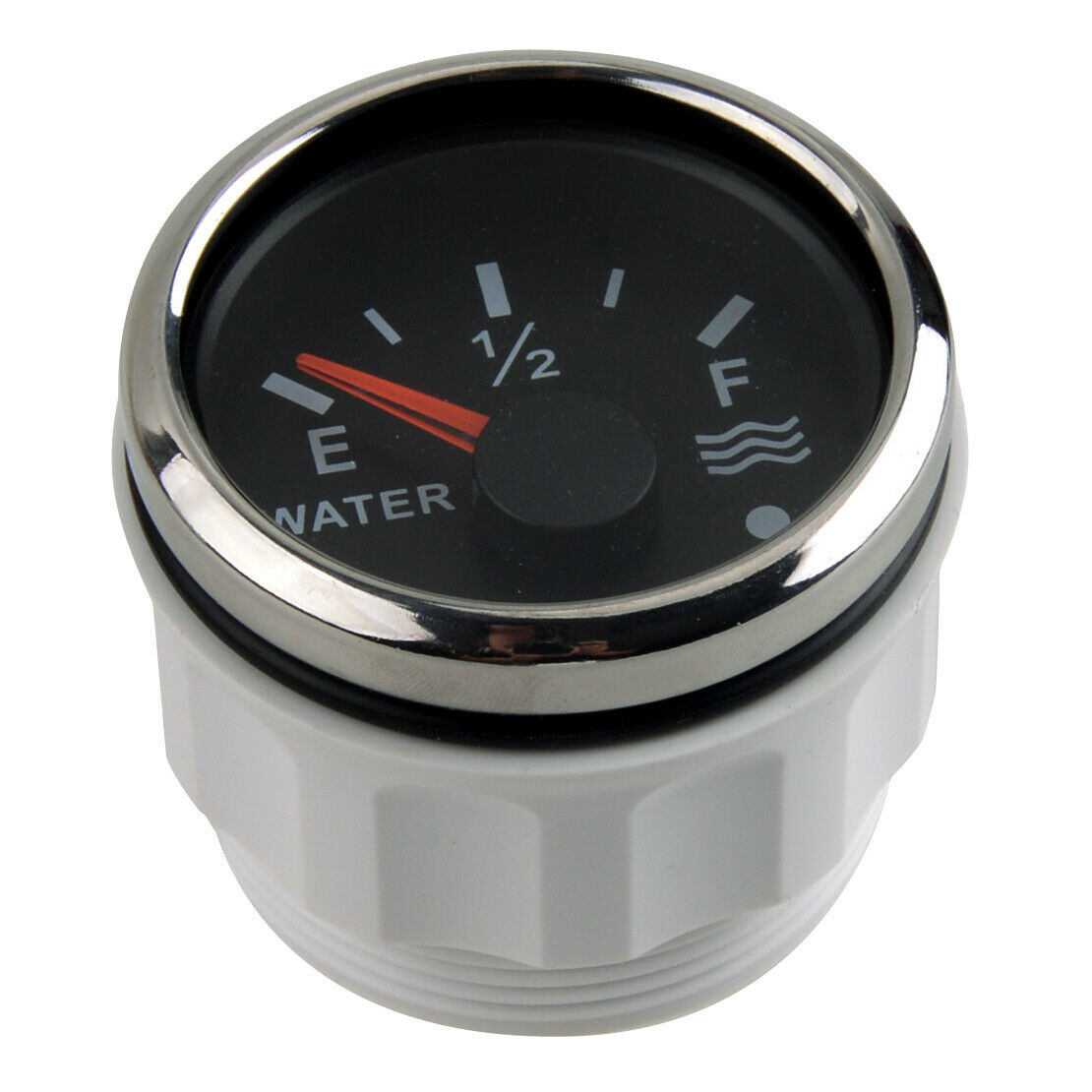 Black Marine Boat Water Tank Level Gauge Indicator 12/24V 52mm Universal Acc