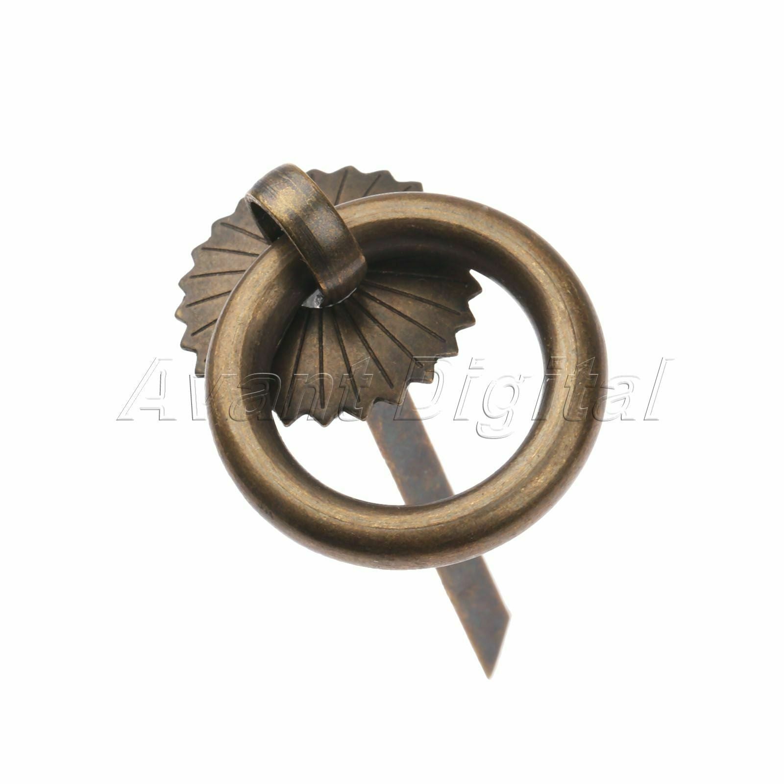 Chinese Traditional Classical Totem Cabinet Dresser Drawer Brass Pull Handles PC