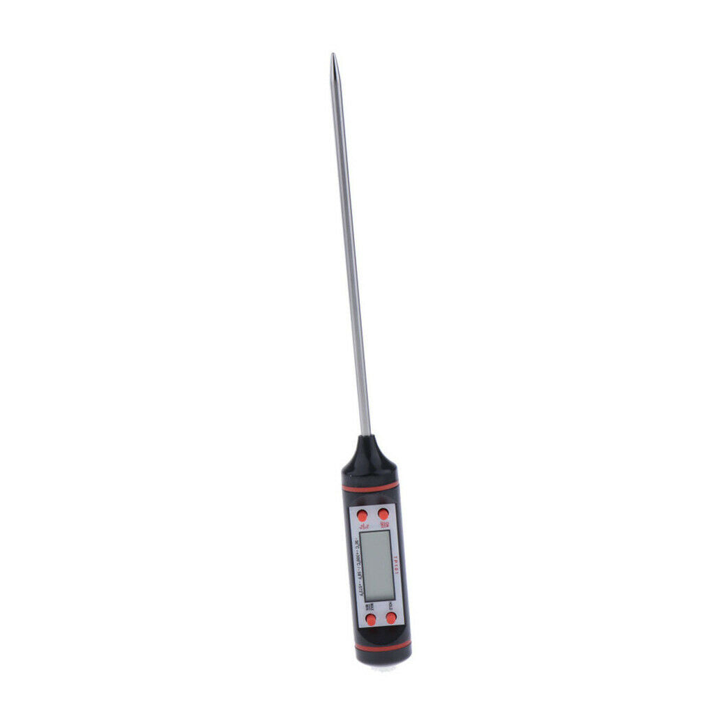 2pcs Digital Food Thermometer Cooking Temperature Sensor Instant Read Black