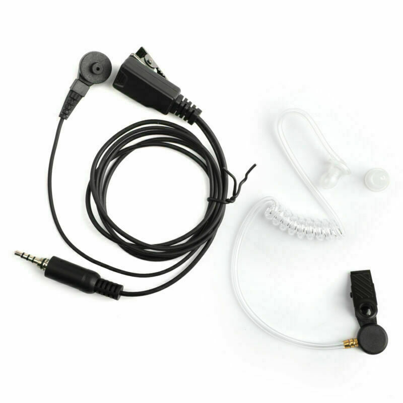 3.5mm Air Tube Earpiece PTT Mic Headset For Yaesu VX6R VX7R VX170 VX177 VX6E