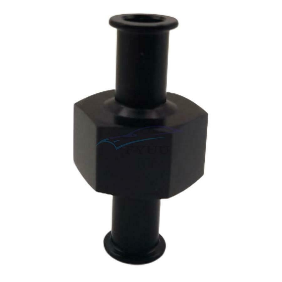1PC Fuel Nitrogen Pressure Gauge Universal Adapter 3/8" Hose 1/8" Npt Port Black