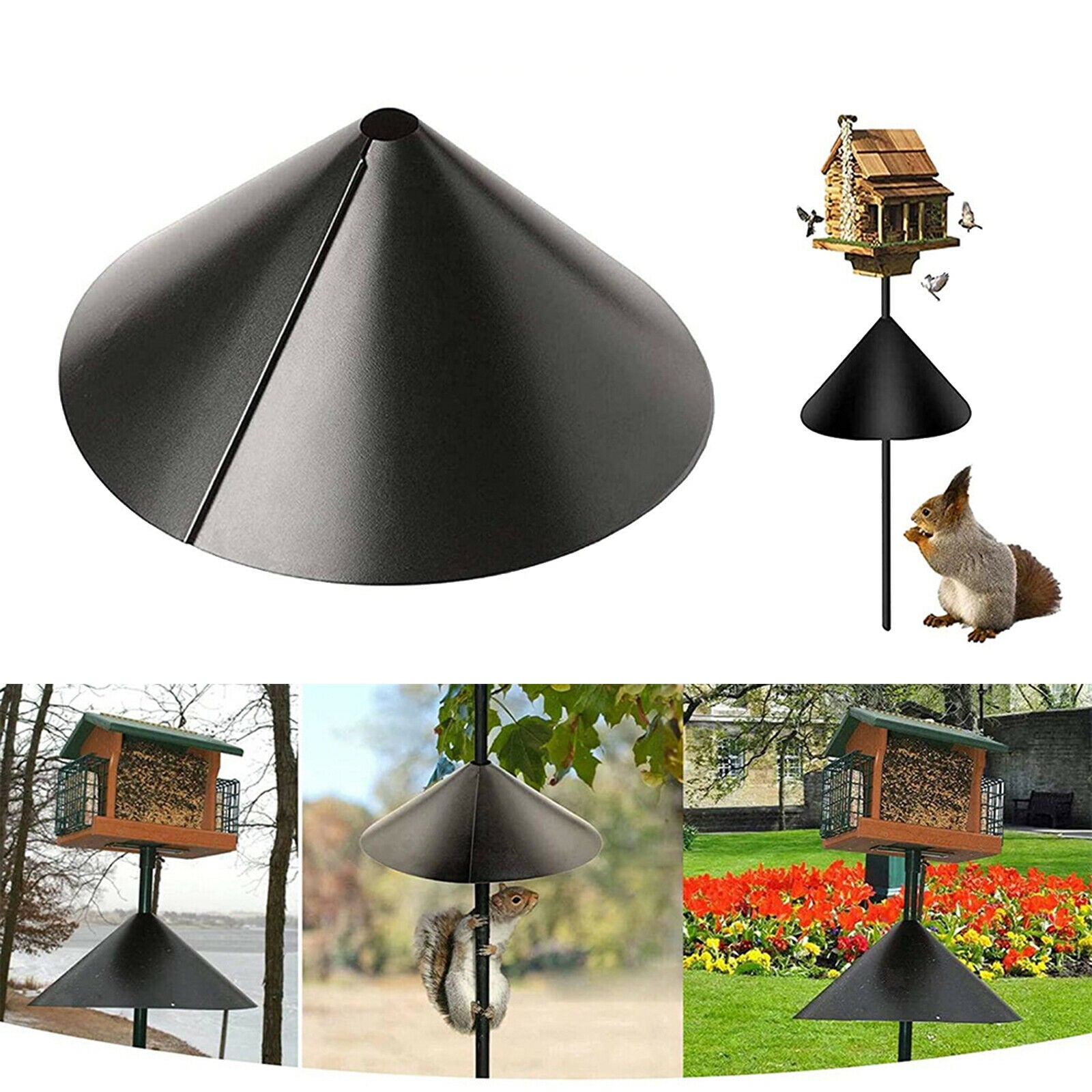 Squirrel Baffle Protect Bird Feeder Protection Outdoor Yard Garden Decor