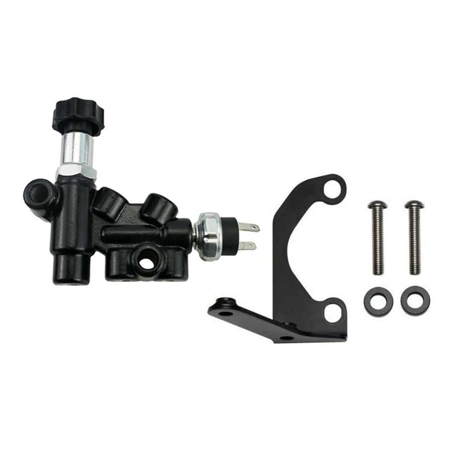 Master Cylinder Adjustable Knob Proportioning Valve Mounting Bracket Lines Kit