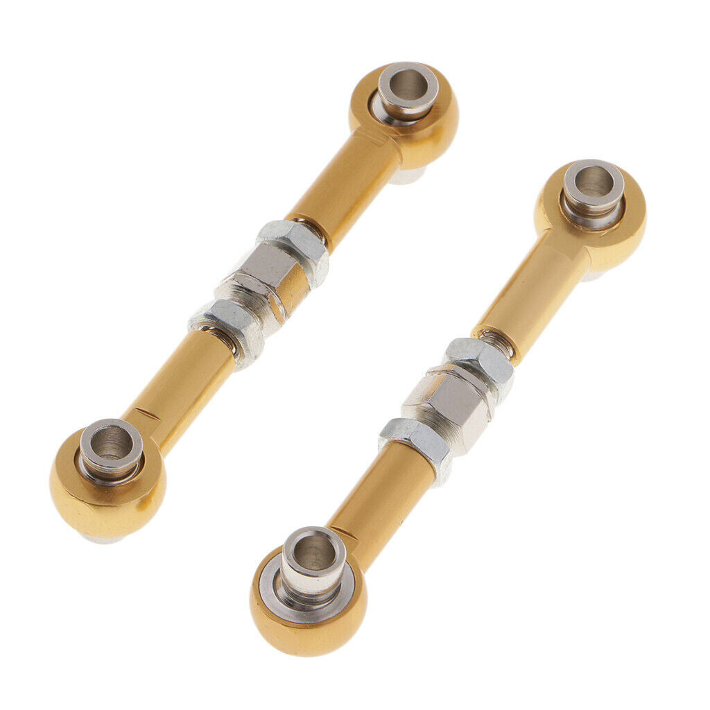 RC Metal Upgrade Parts Steering Linkage Pull Rod for HSP 94123/94103 Golden
