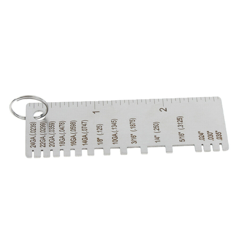 Stainless Steel Sheet Thickness Gauge Welding Gage Soldering Inspection Tool