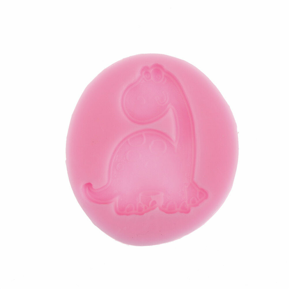 Lovely Dinosaur Sjfaped DIY Handmade Fondant Mold Cjfocolate Soap Cake To.l8