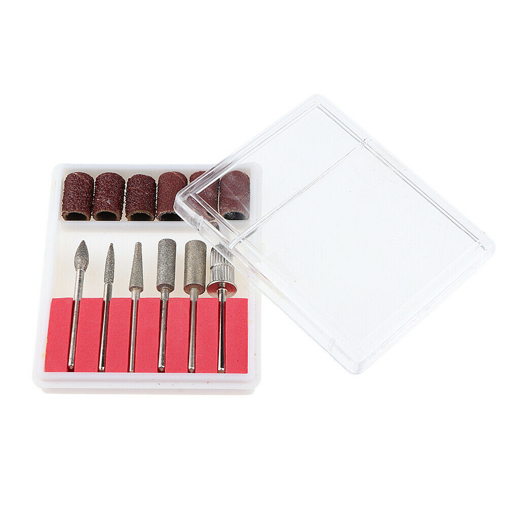 6pcs Stainless Steel Grinding Head Nail Bit Set for Electric Nail File /