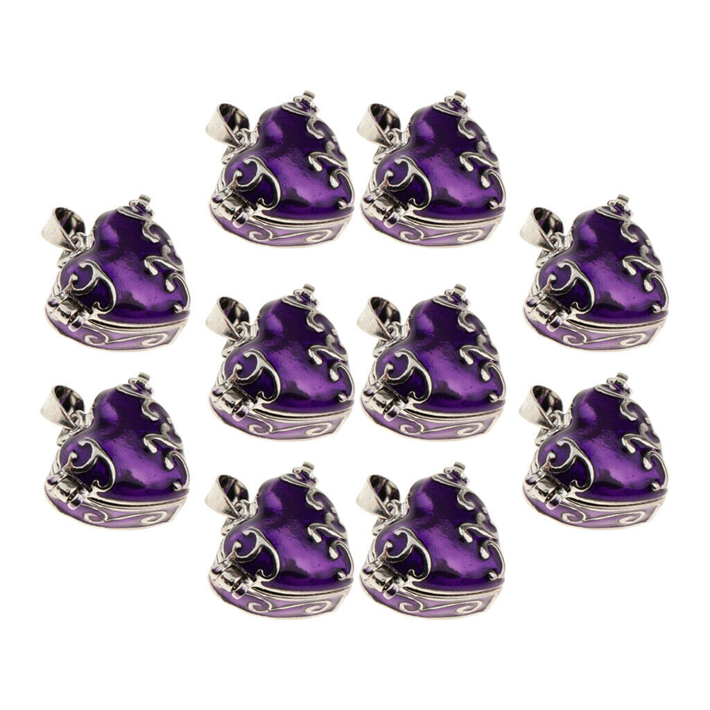 10x Purple Pet Urn Pendant Keepsake Ash Holder Memorial Craft Jewelry DIY