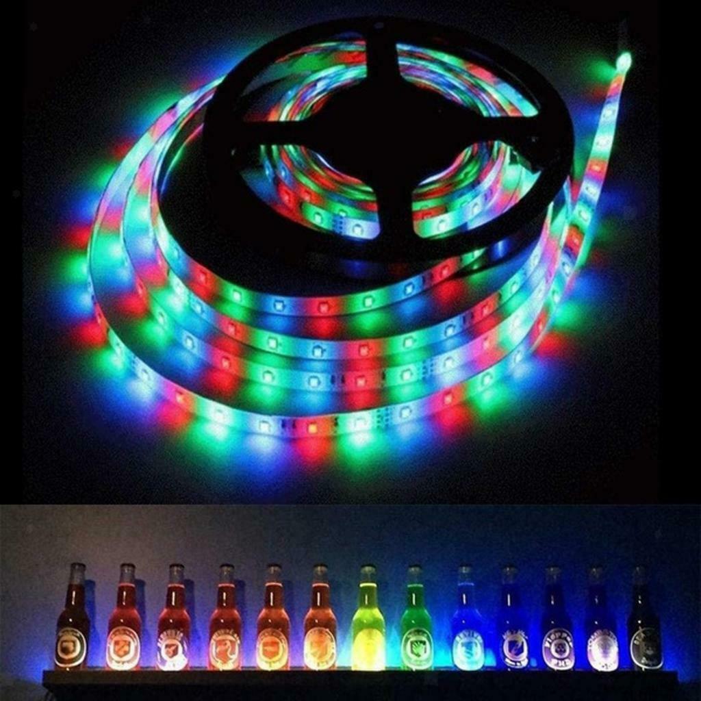 LED Strips Lights Waterproof RGB Dimmer Colour Changing w/Remote Control 15m
