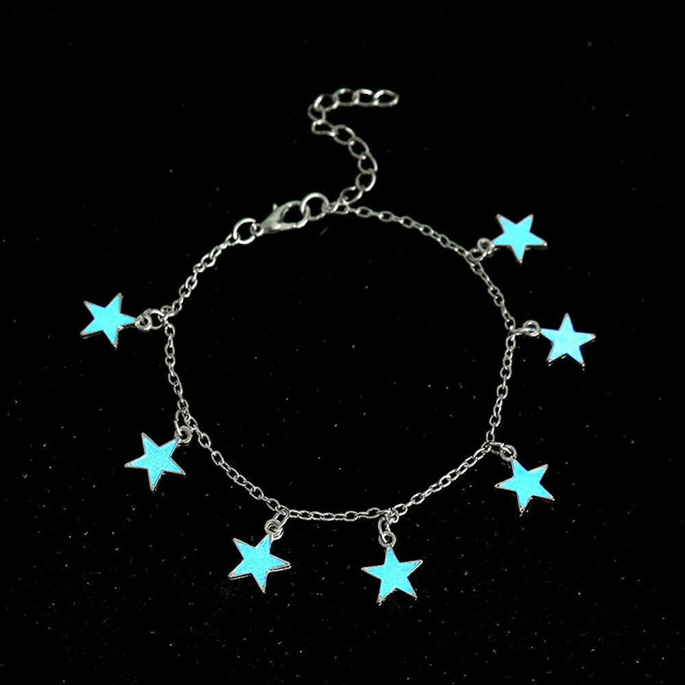 1*Women Fairy Luminous Glow In The Dark Anklet Foot Chain Jewelry Ankle Bracelet