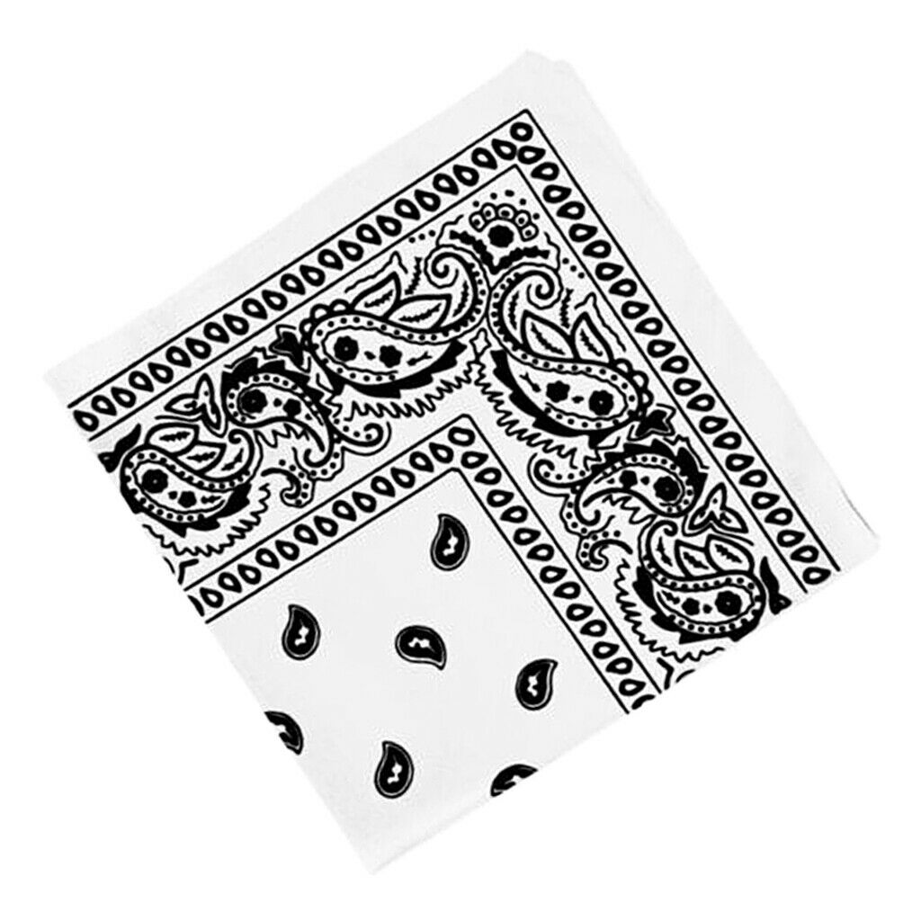 2x Novelty Cotton Paisley Print Paisley Cowboy Bandana Head Wrap Hair Band