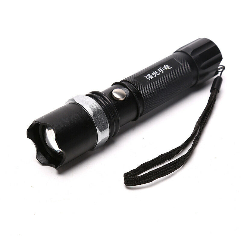 Portable Aluminum Super LED Flashlight Rotating Adjustment For Camping EmergBDA