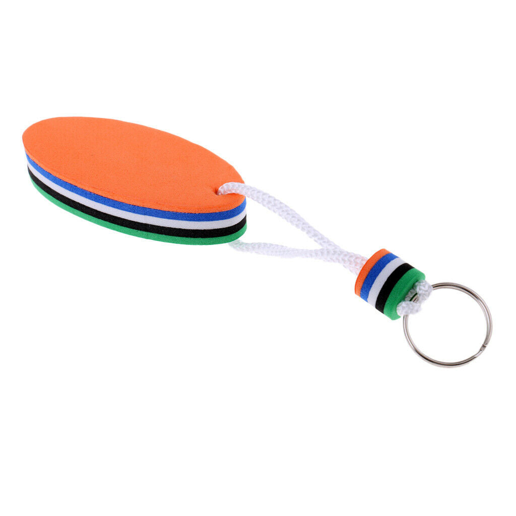 4Pcs Marine Boating Sailing Boat Float Floating Keychain Foam Keyring Key Ring