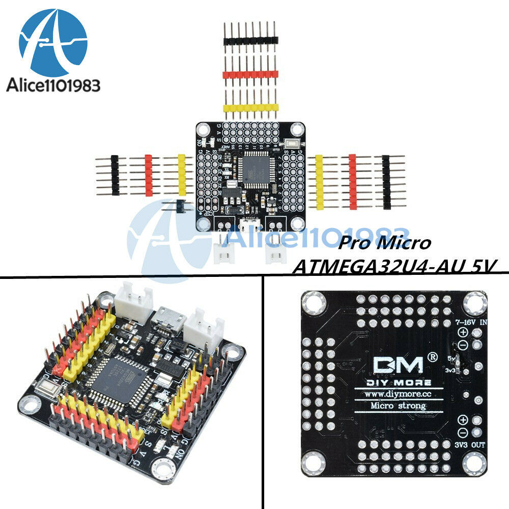 Pro Micro ATMEGA32U4-AU 5V 16MHz Development I/O Board For Arduino Windows Linux