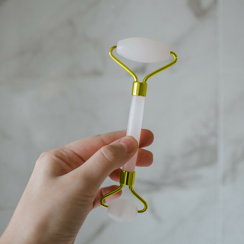 Face Lifting Jade Stone Roller Massager Guasha Tool Kit for Face Eye Neck