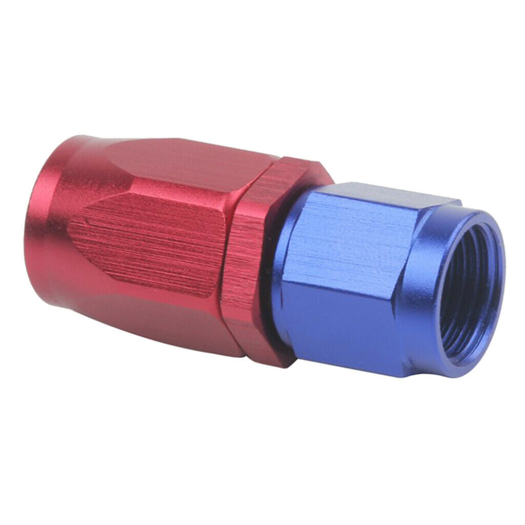 4x Reusable Anoized 6AN Straight Elbow 0 45 90 180 Degree AN6 Hose End