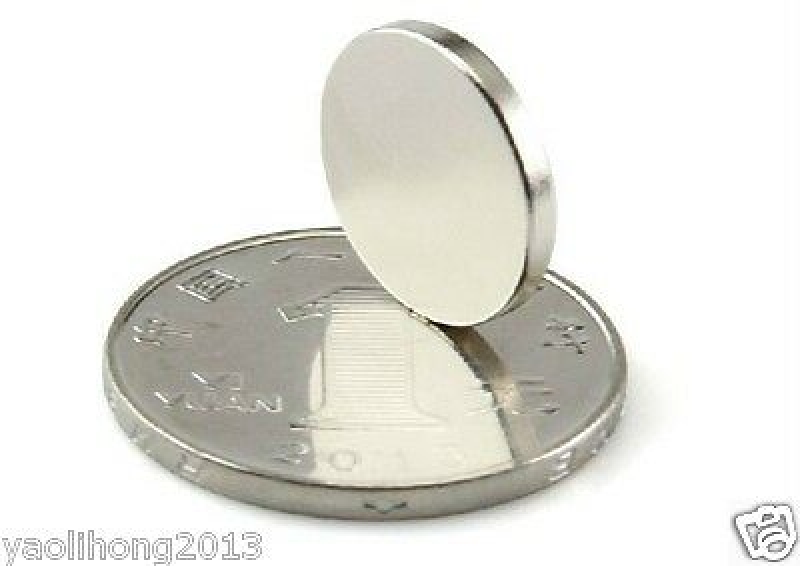 20pcs 15x2mm Mini Magnetite Earth Neodymium Round Permanent Magnets