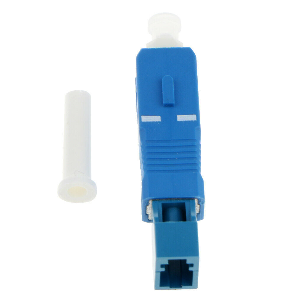 5 Pieces Single Mode SC to LC SC Male-LC Female Adapter Connector Blue