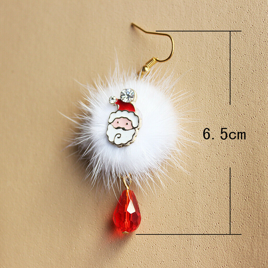 5 pairs shining crystal rhinestone colorful christmas theme fashion earrings