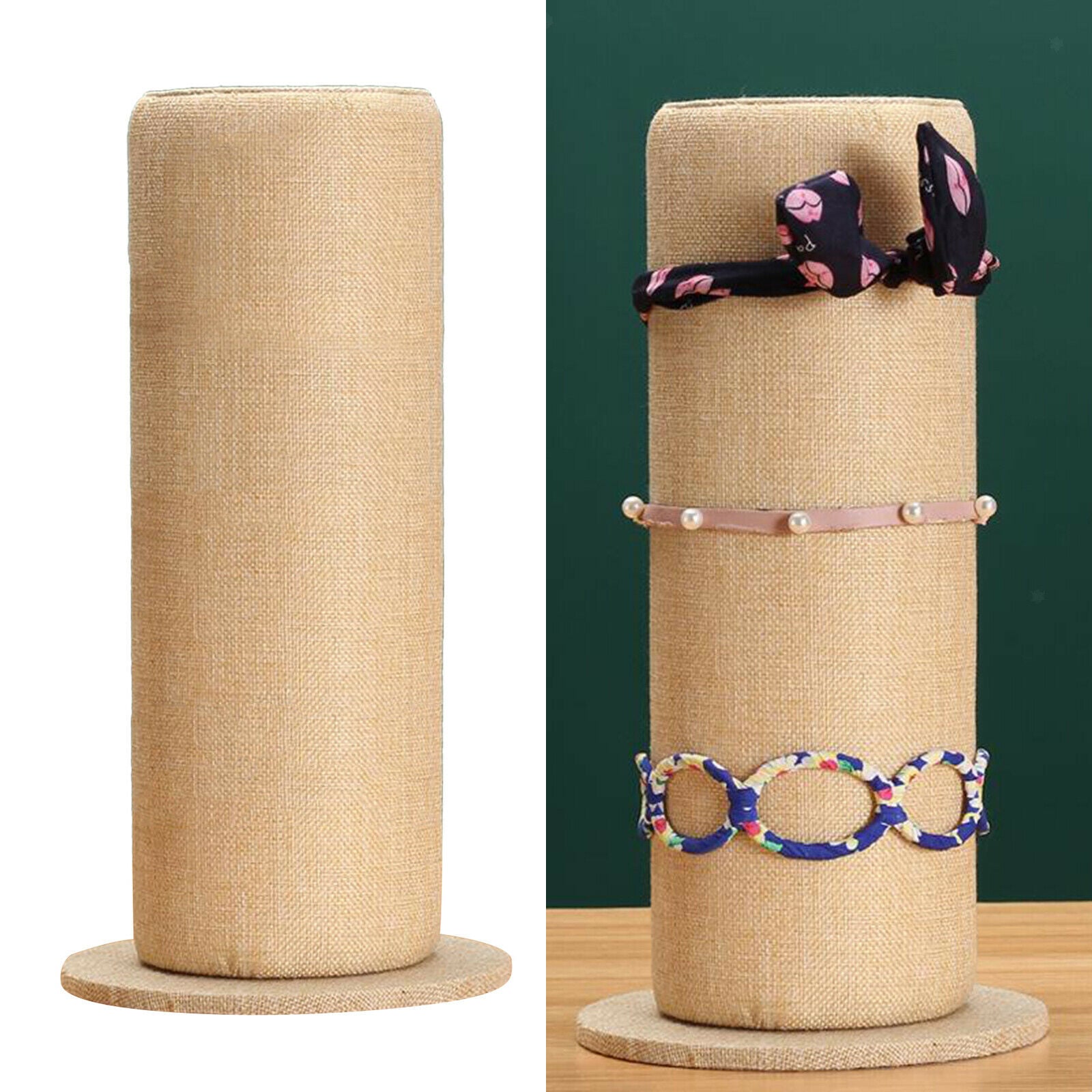 Velvet Headband Display Rack for Hairclip Jewelry Storage Decor Girl linen