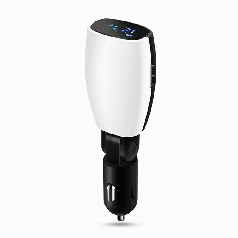 12V 3.1A Dual USB Car Cigarette Lighter Adapter Charger +LCD Screen 90Â° Rotation
