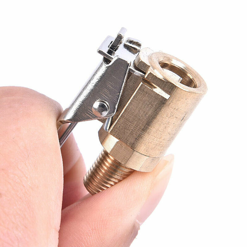 Car 8mm Tyre Wheel Tire Air Chuck Inflator Pump Valve Clip Clamp Connecto.l8