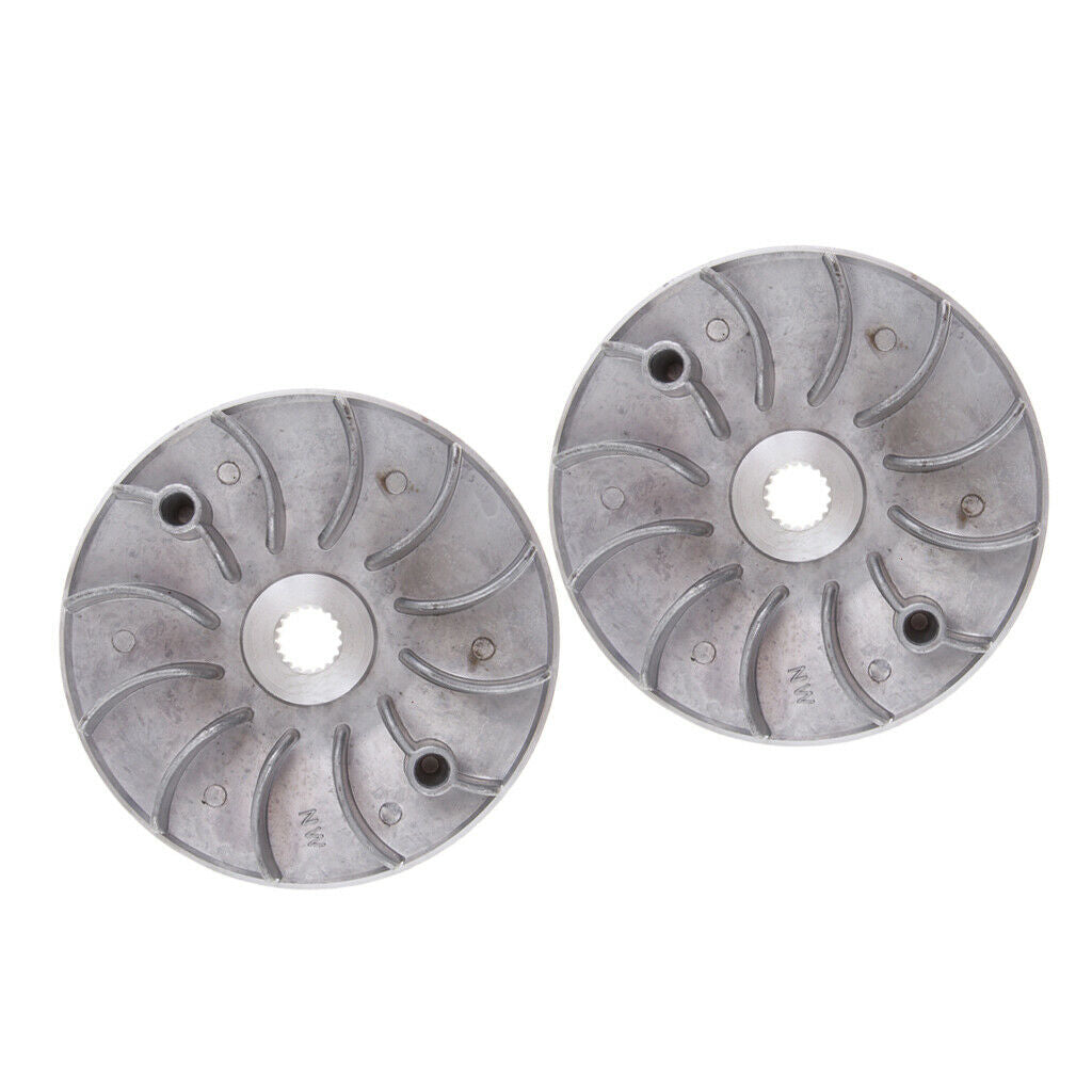 2pcs Variator Drive Fan for GY6 125cc 150cc 152QMI 157QMJ Moped Go Kart