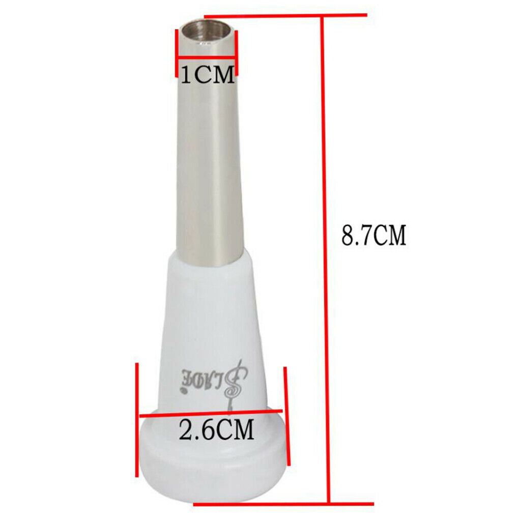 2 X Metal Mini Trumpet Mouthpiece Instrument For Musician Performance