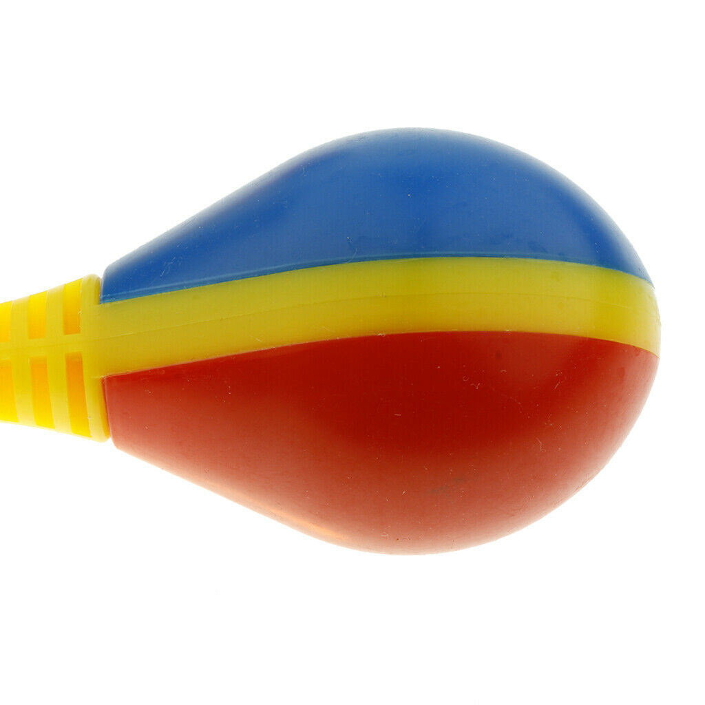 2 Pieces Plastic Maracas Handheld Shaking Toys Gift for Baby Toddlers