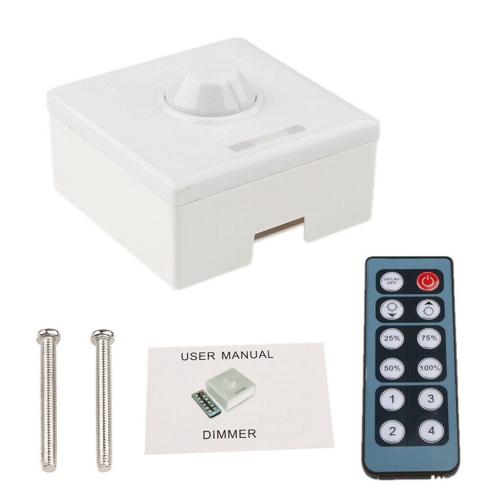 DC12V LED Light Rotary Dimmer Panel with IR Remote Controller for LED Light