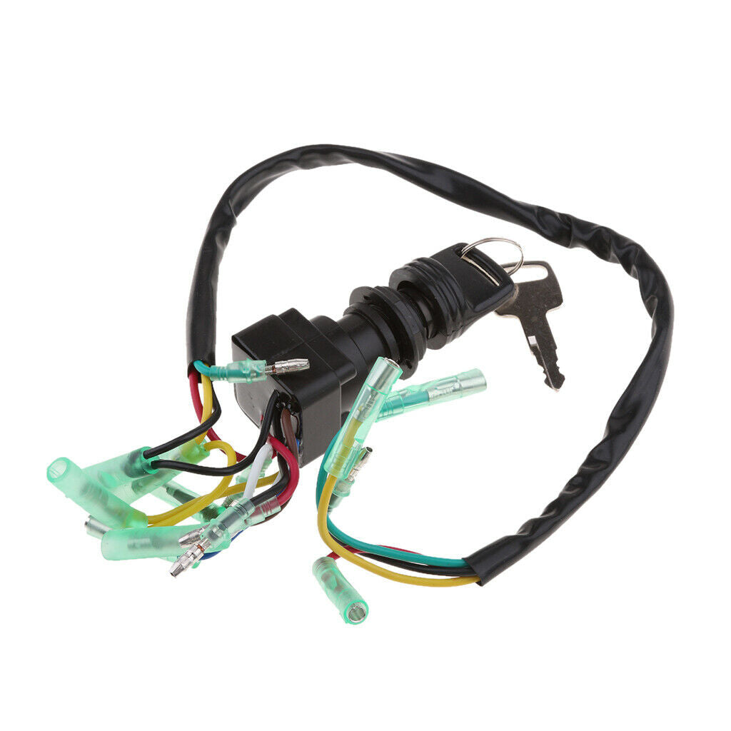 1 Set Ignition Switch Key Outboard 2&4 Stroke PN 703-82510-43-00 Black