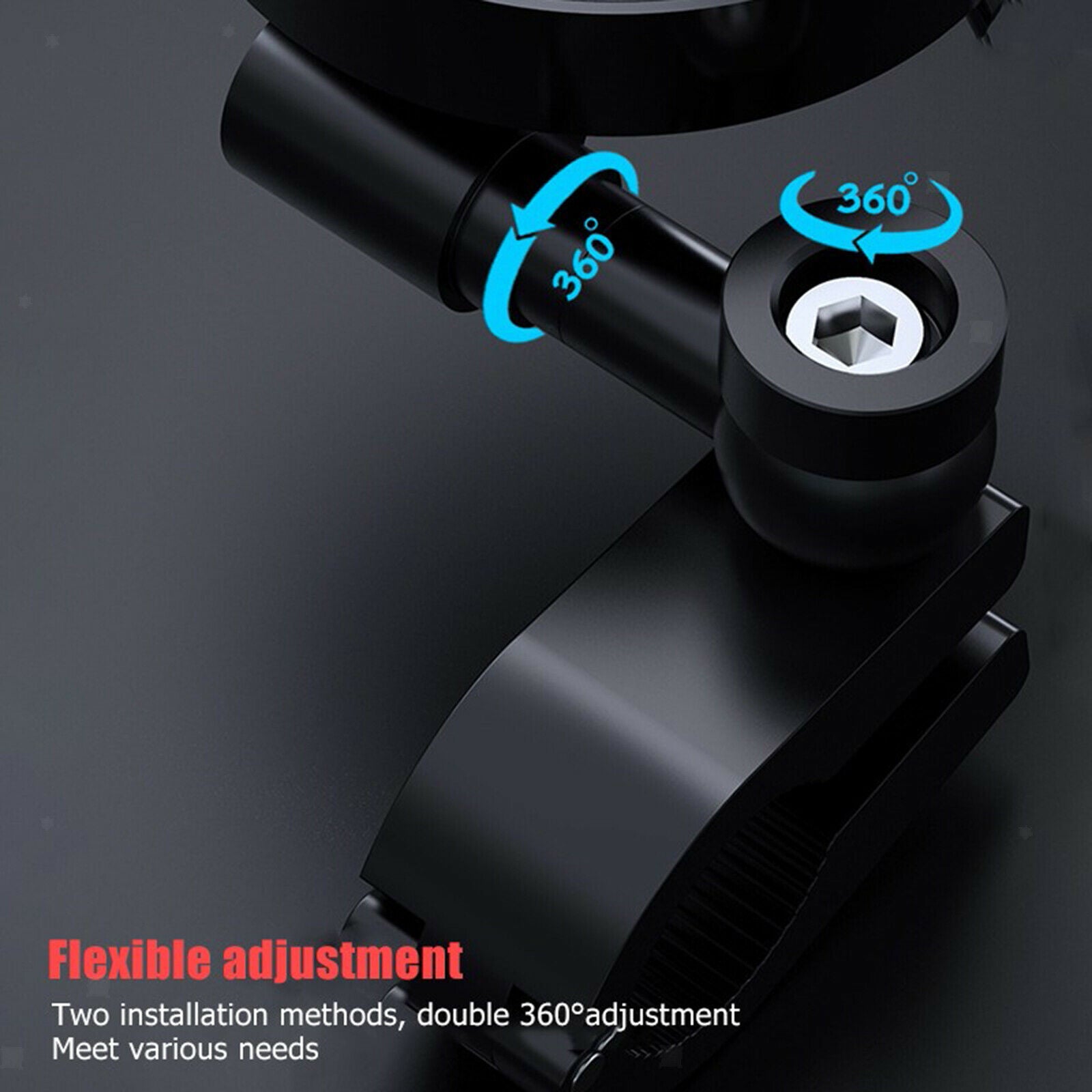Tire Pressure Monitor Digital LCD Display w/ External Sensors Wireless Black