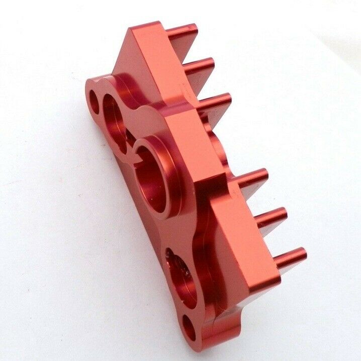 Red 65MM CNC Oil Cooler Adapter Plate 50-125CC Pit Dirt Bike ATV Z50 Motorcycle
