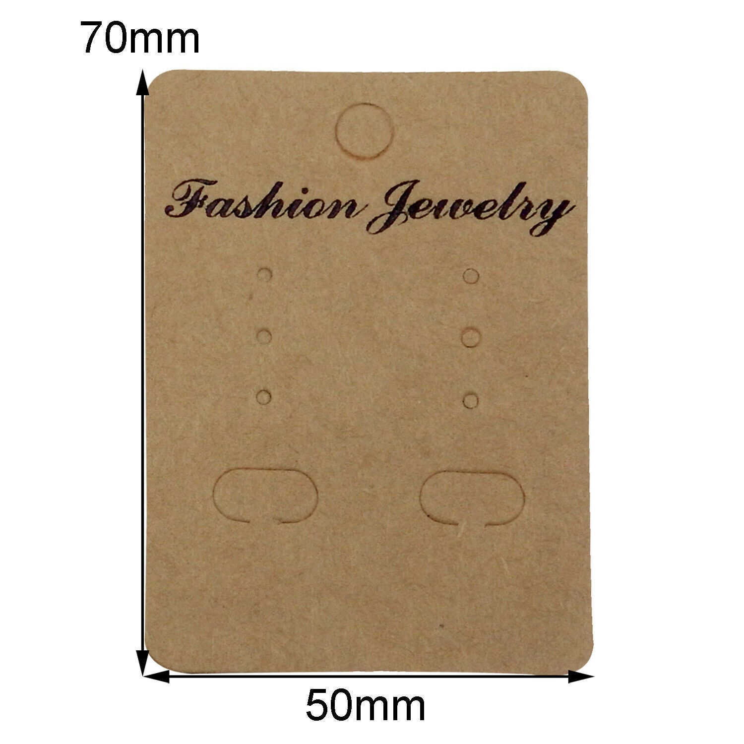 100PCS Earrings Jewelry Display Paper Cards Earrings Hanging Holder Packing