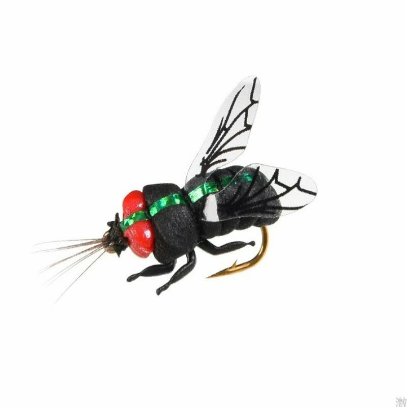 2pcs Insects Dry Flies Fishing Lures Topwater Bait Trout  Bionic Floating.l8