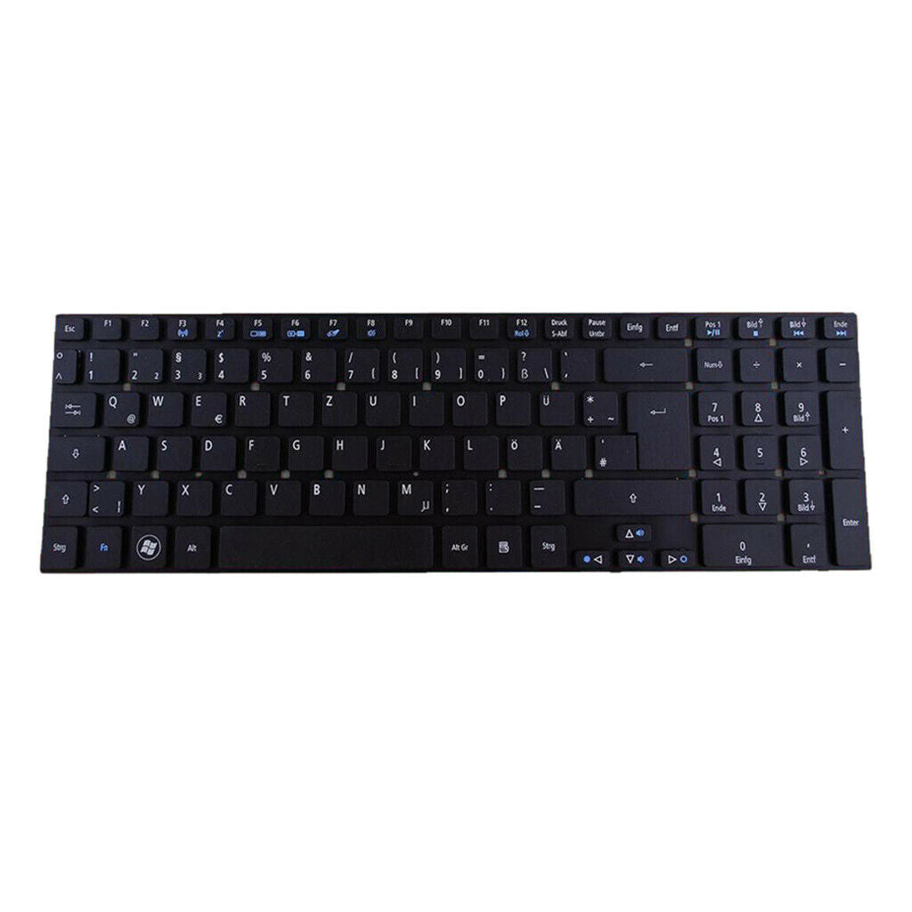 Black Plastic DE Layout Keyobard Assembly for Acer 5755G E1-731G Laptop