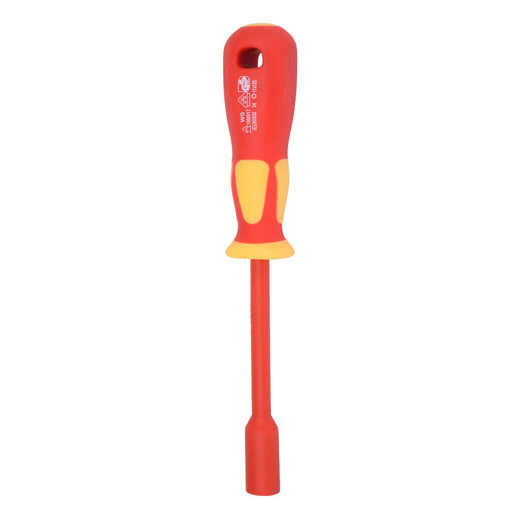 Insulated Nut Driver Electric 1000V 4mm-13mm Hex Screwdriver 8mm x 125mm