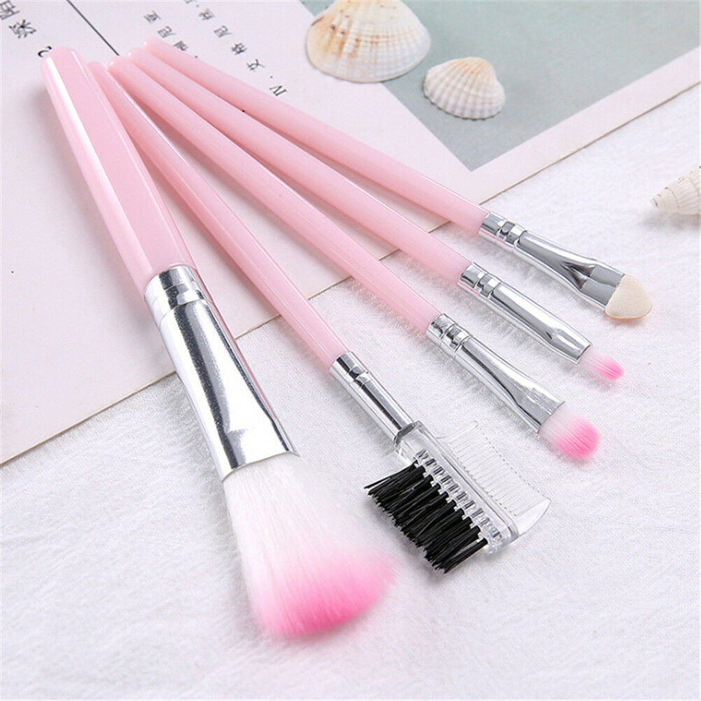 5PCS Pink Makeup brush set foundation brush eye shadow brush eyebrow com.l8