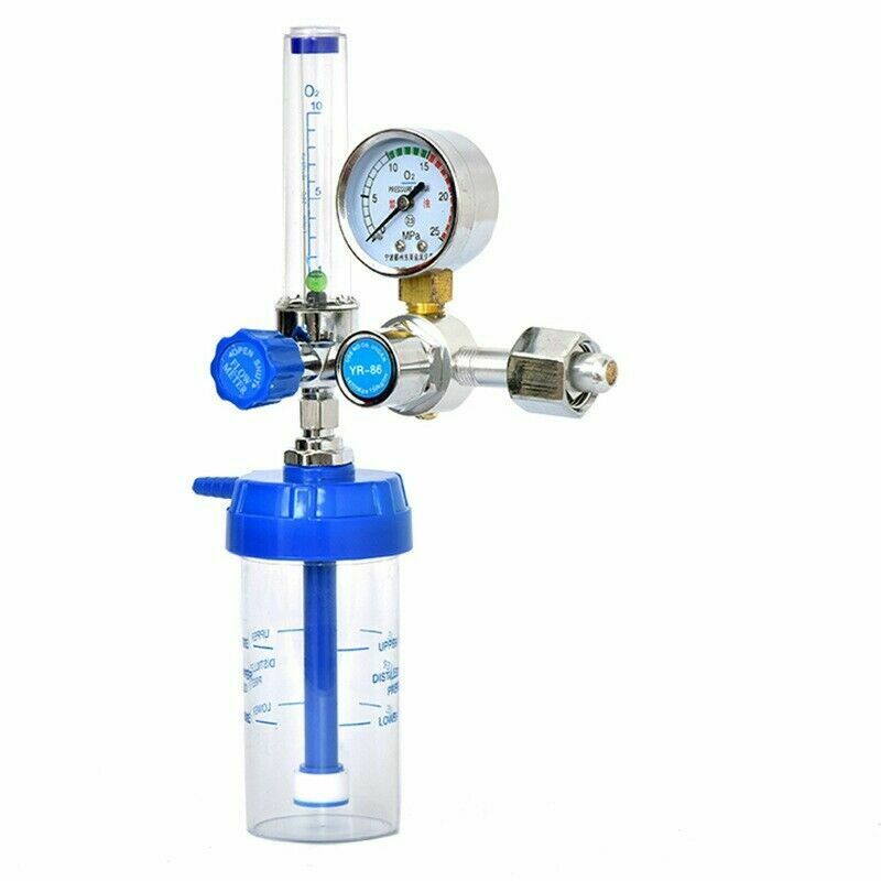 Oxygen Inhalator Meter Medical Pressure Reducing Valve O2 Pressure Regulator US