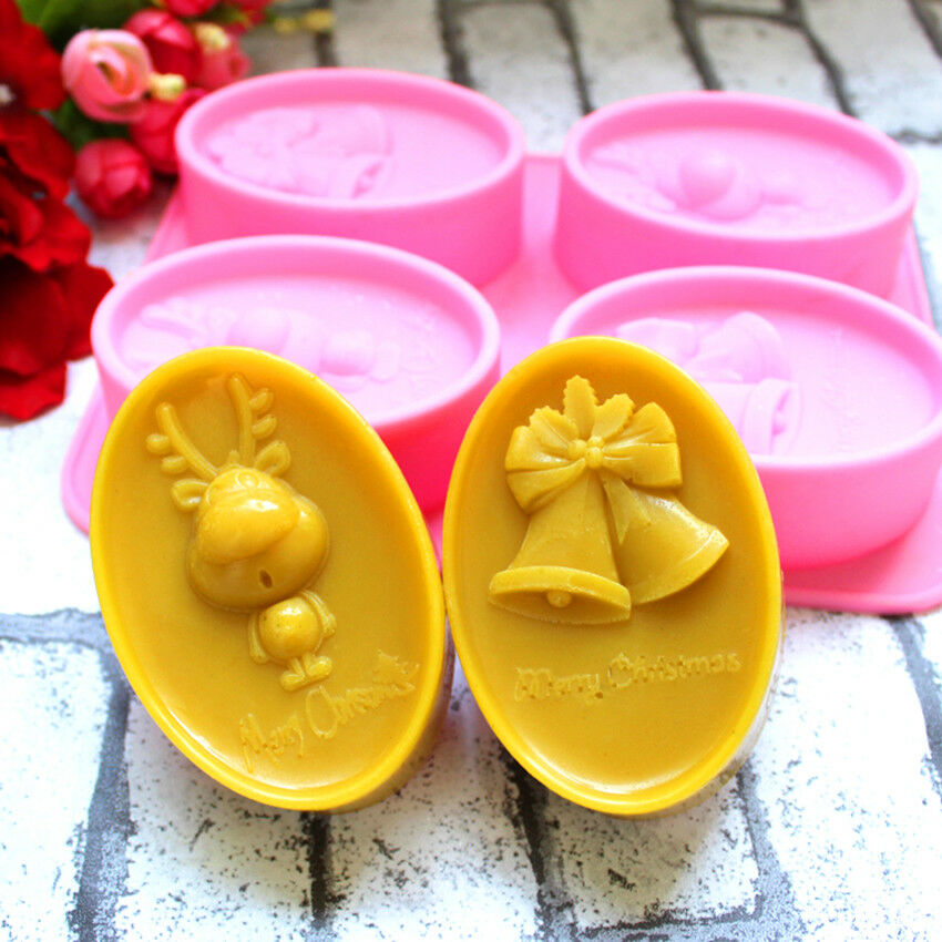 New Bell Handmade Silicone Mold Soap Candle Mould Diy Craft Molds Christmas Mold