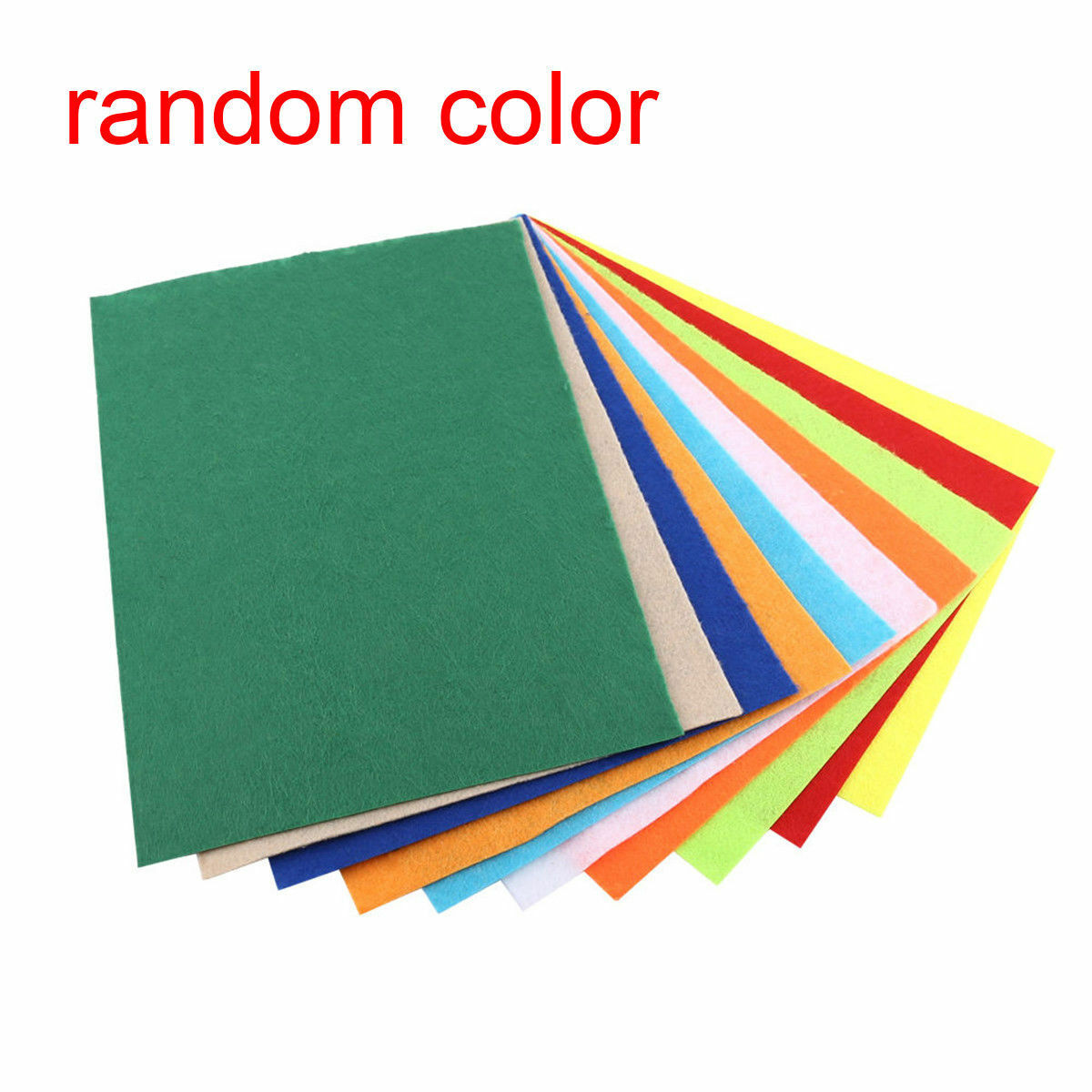10Pcs Mixed Color Soft Nonwoven Felt Fabric Sheets 29x21cm DIY Craft Patchwork