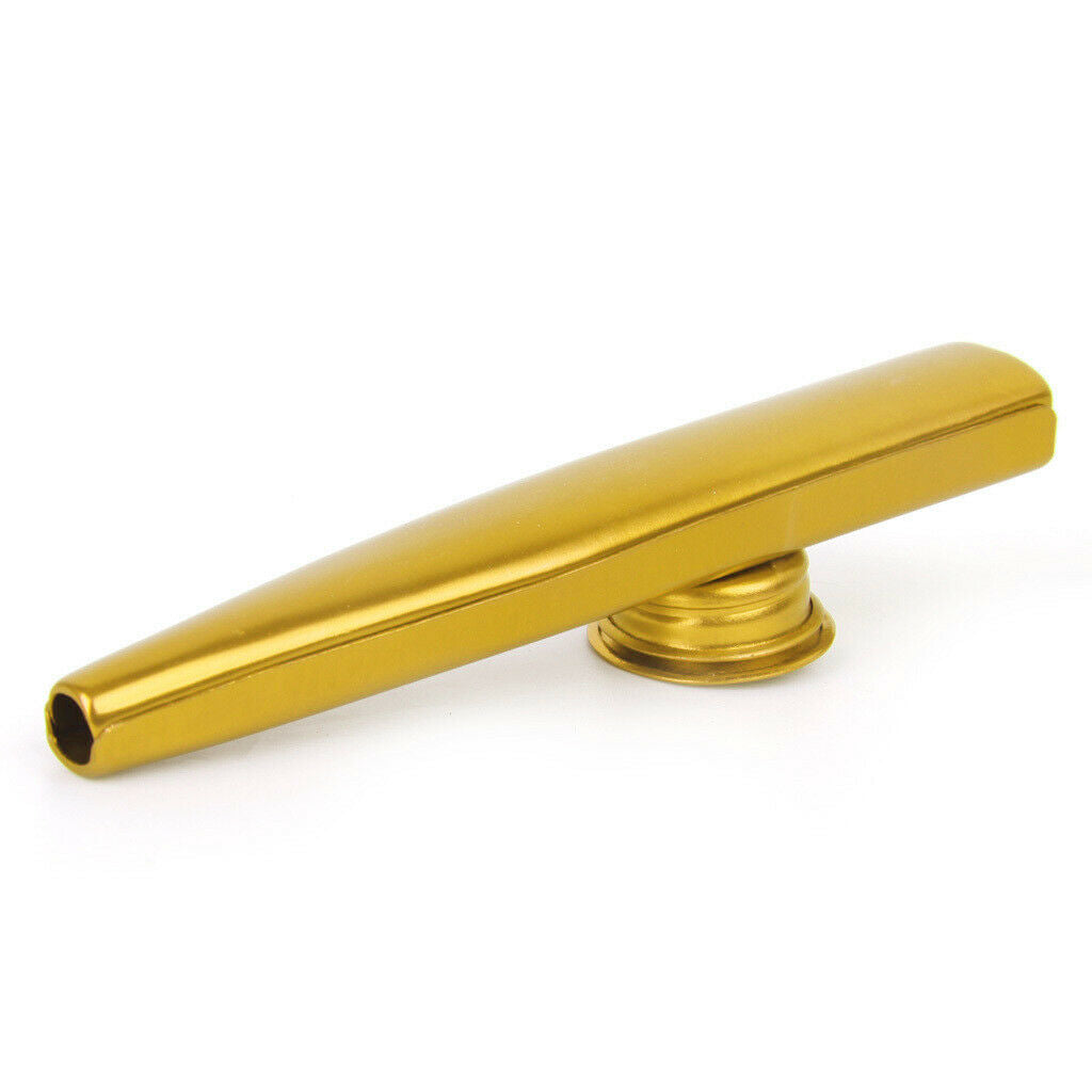 Musical Instrument Aluminium Alloy Kazoo with Diaphragm-Golden